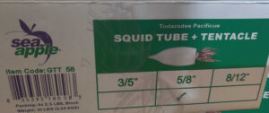 Whole Squid Tube & Tentacle 5/8 10#