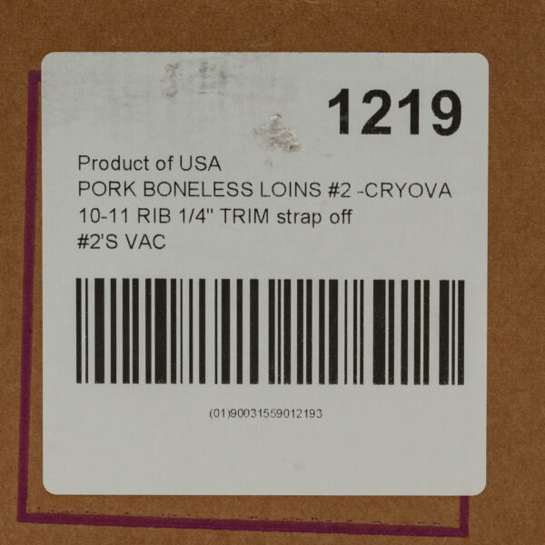 Pork Loins (Boneless) 40#CW