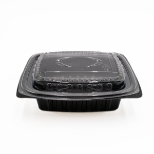 C2828 Black Container & Lid (24oz.) 300pcs