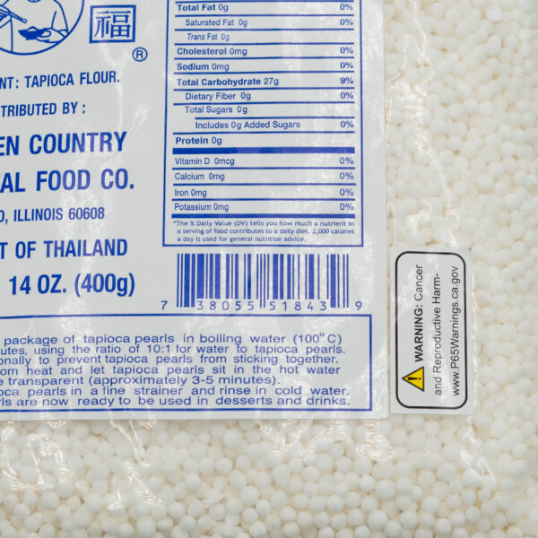 Tapioca Pearl (Small) 50x14oz.