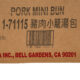 Pork Mini Buns 12x20oz