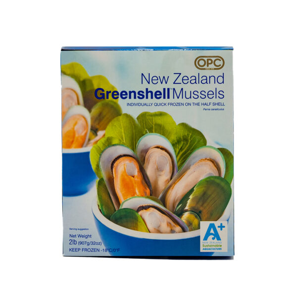 NZ Green Shell Mussel 12/2#