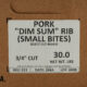 Pork Dim Sum Ribs (Small Bites) 3/4″ 30#