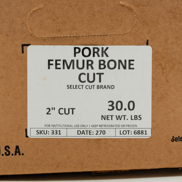 Pork Femur Bones (Cut 2″) 30#