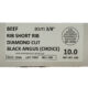 Beef Rib Short Ribs 3/8″ (Diamond Cut) 10#