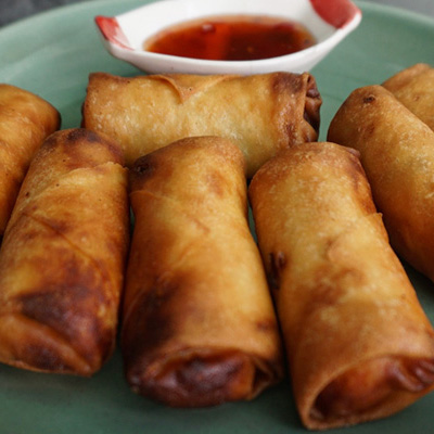 Egg rolls and dumplings