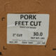 Pig Feet (Cut 2″) 30#